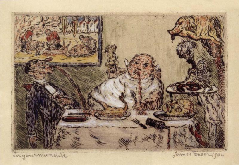 James Ensor Gluttony China oil painting art